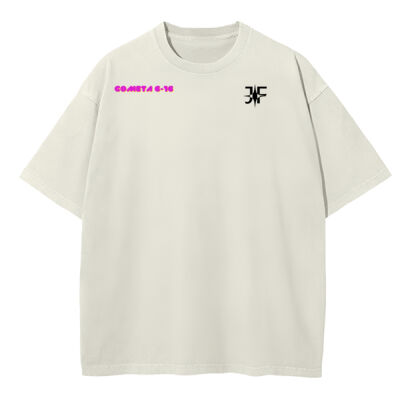 Playera Unisex Oversized Cometa 6-16 ✧JF  Miniatura