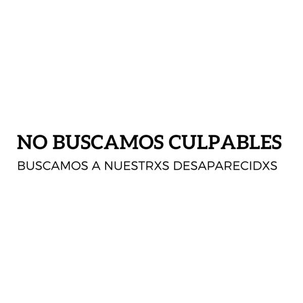 No Buscamos Culpables Negro Miniatura